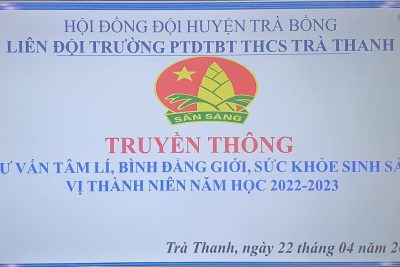 Tuyên truyền về tư vấn tâm lý, bình đẳng giới, sức khỏe sinh sản vị thành niên cho học sinh lớp 8,9 năm học 2022 – 2023.